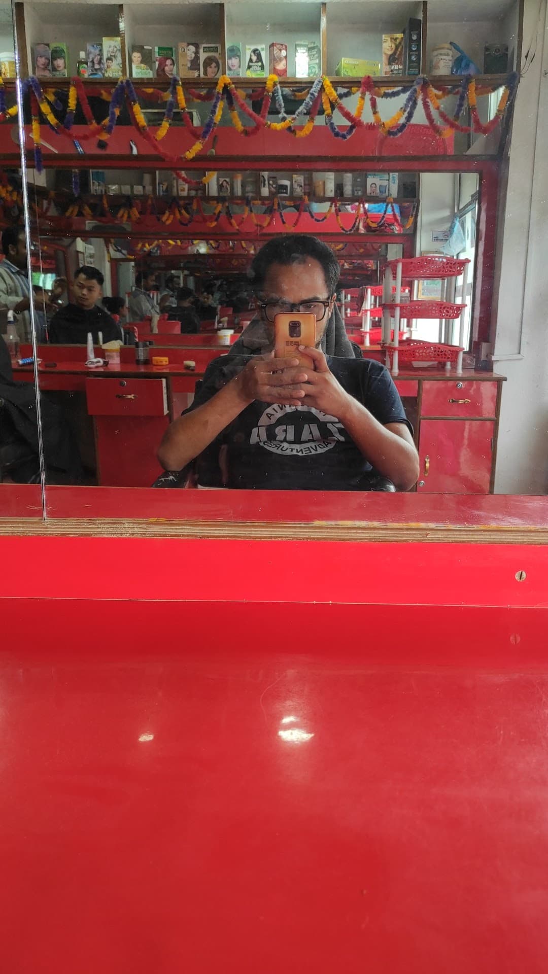 Aadarsha Hair Cutting Parlor — photo by Shekhar Rana Magar
