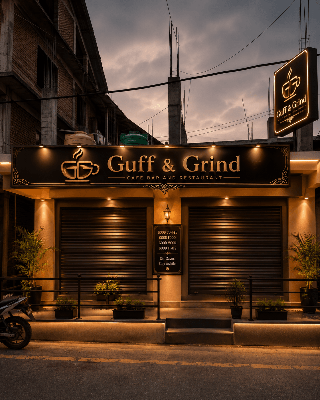 Guff and grind cafe bar and restaurant — photo by Guff and grind cafe bar and restaurant