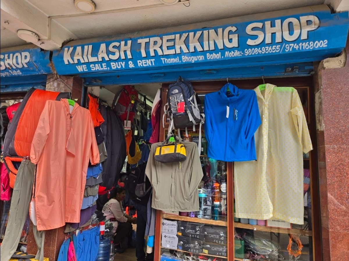 Kailash trekking shop