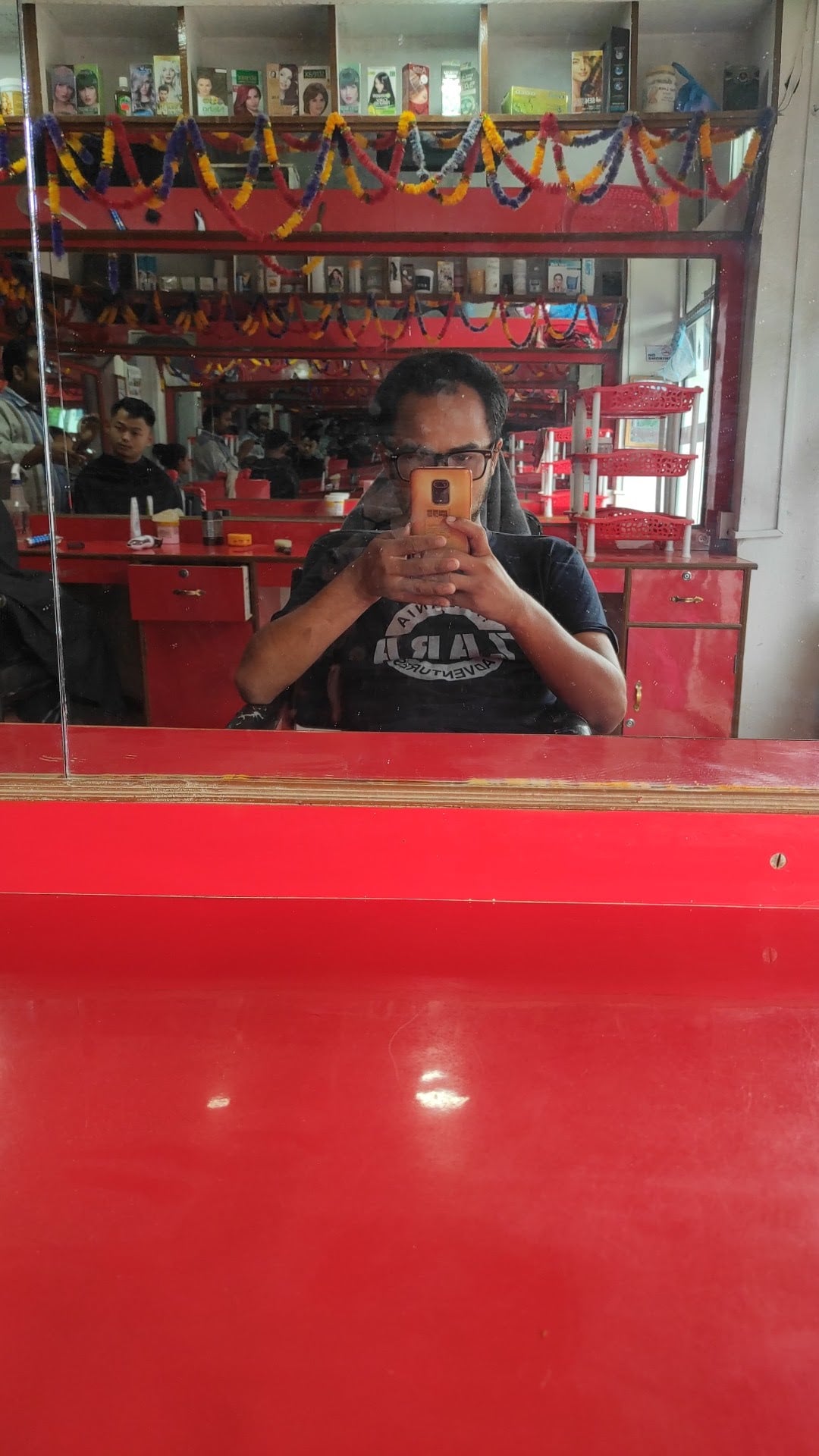 Aadarsha Hair Cutting Parlor — photo by Shekhar Rana Magar