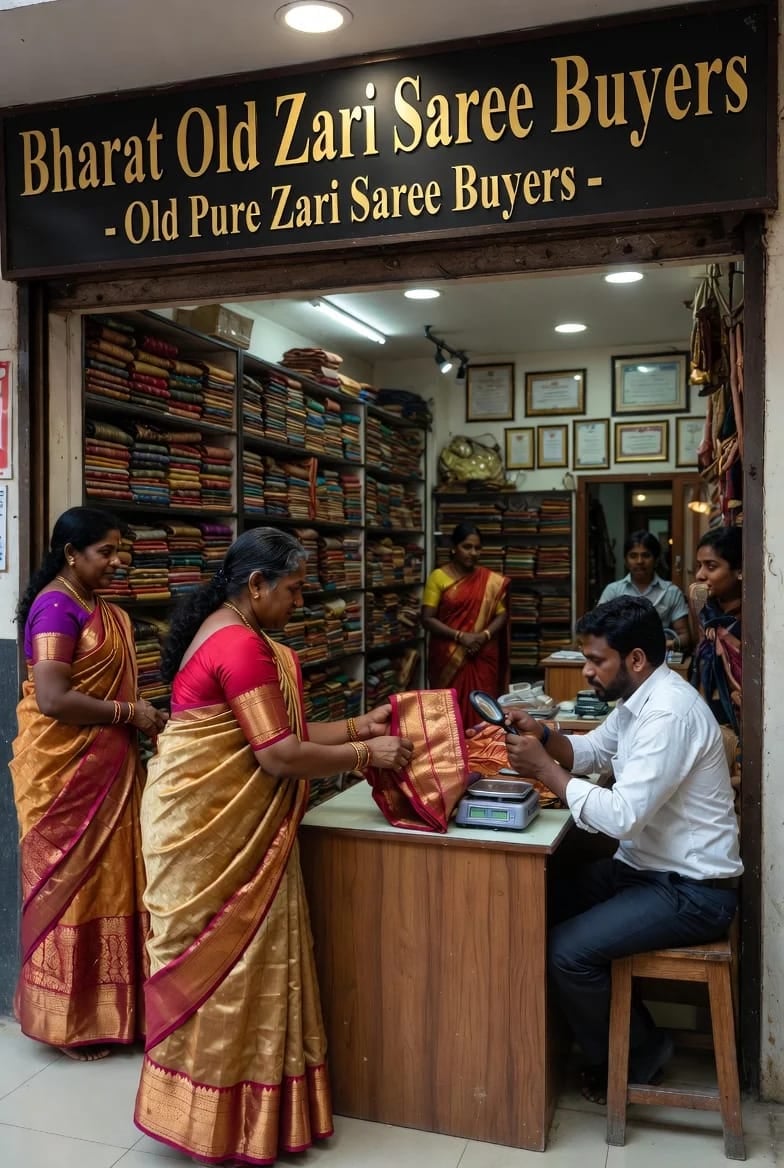 Bharat old zari saree buyers — photo by Bharat old zari saree buyers