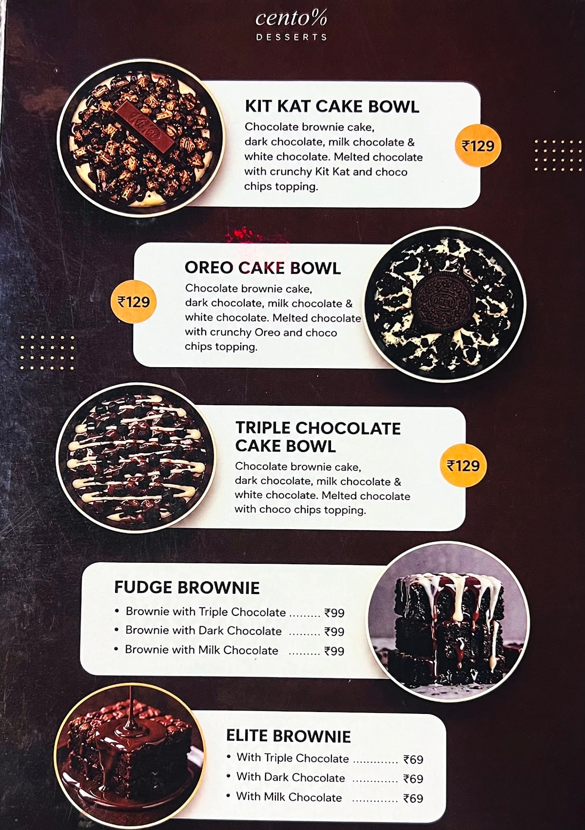 Cento% Desserts — photo by Cento% Desserts