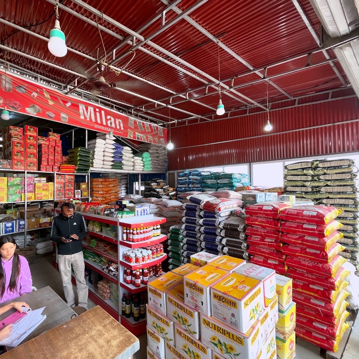 Milan Wholesale - Kirana Grocery Khadyanna Store FMCG Product (Fast- moving consumer goods) In Nepal. — photo by Rohit Jung Kunwar