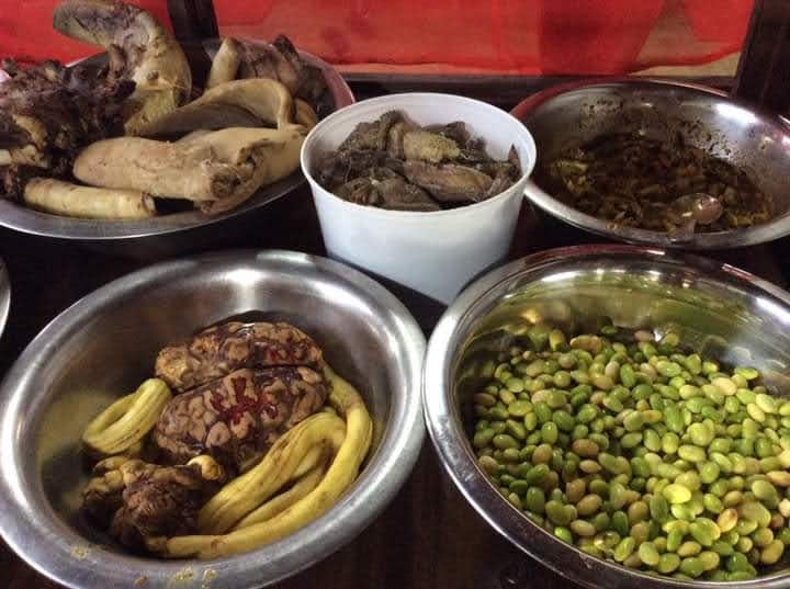 Newari BBQ Food — photo by Brn Maharjan