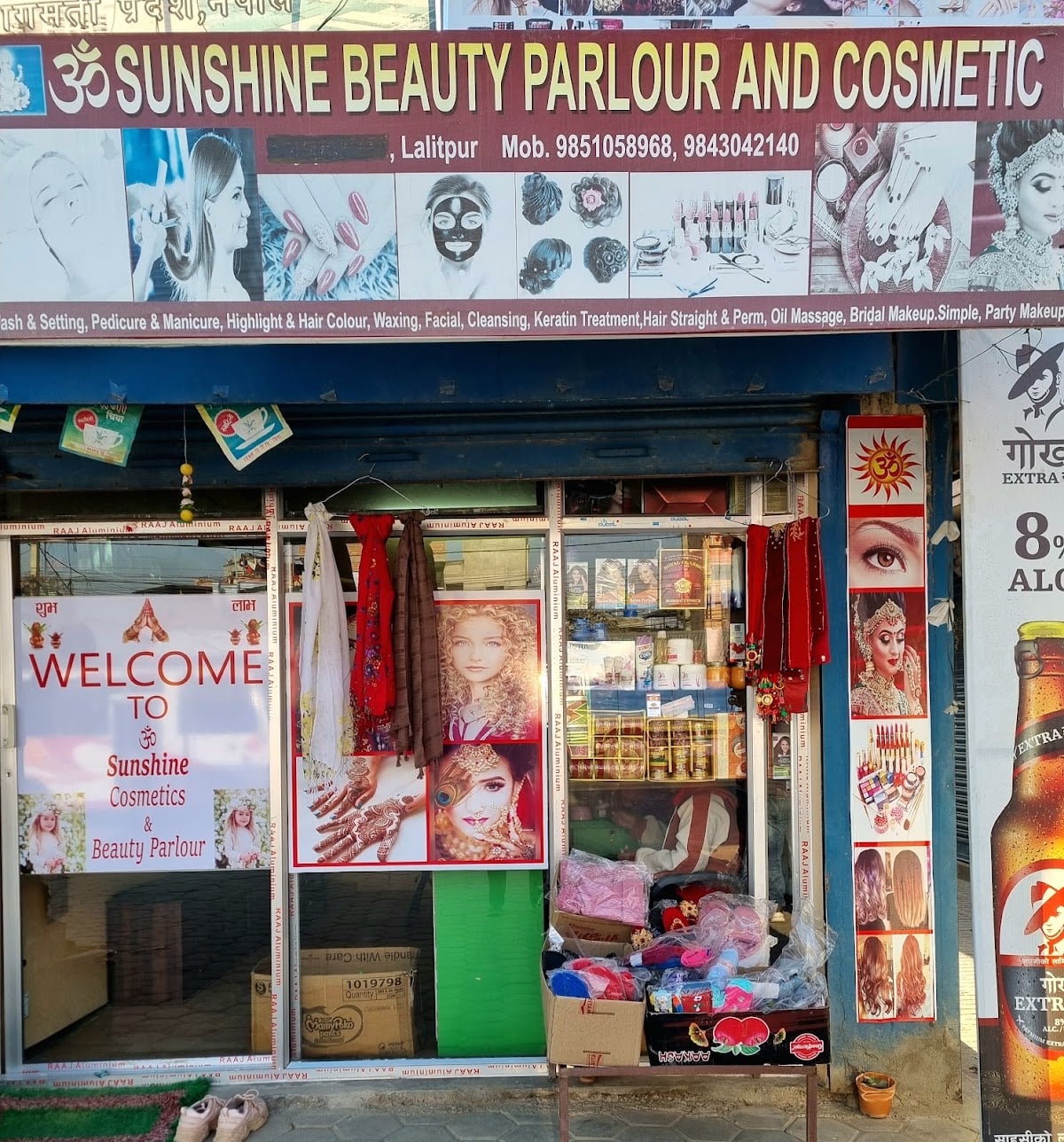 Om Sunshine Cosmetics & Beauty Parlour — photo by Sabin Tamrakar