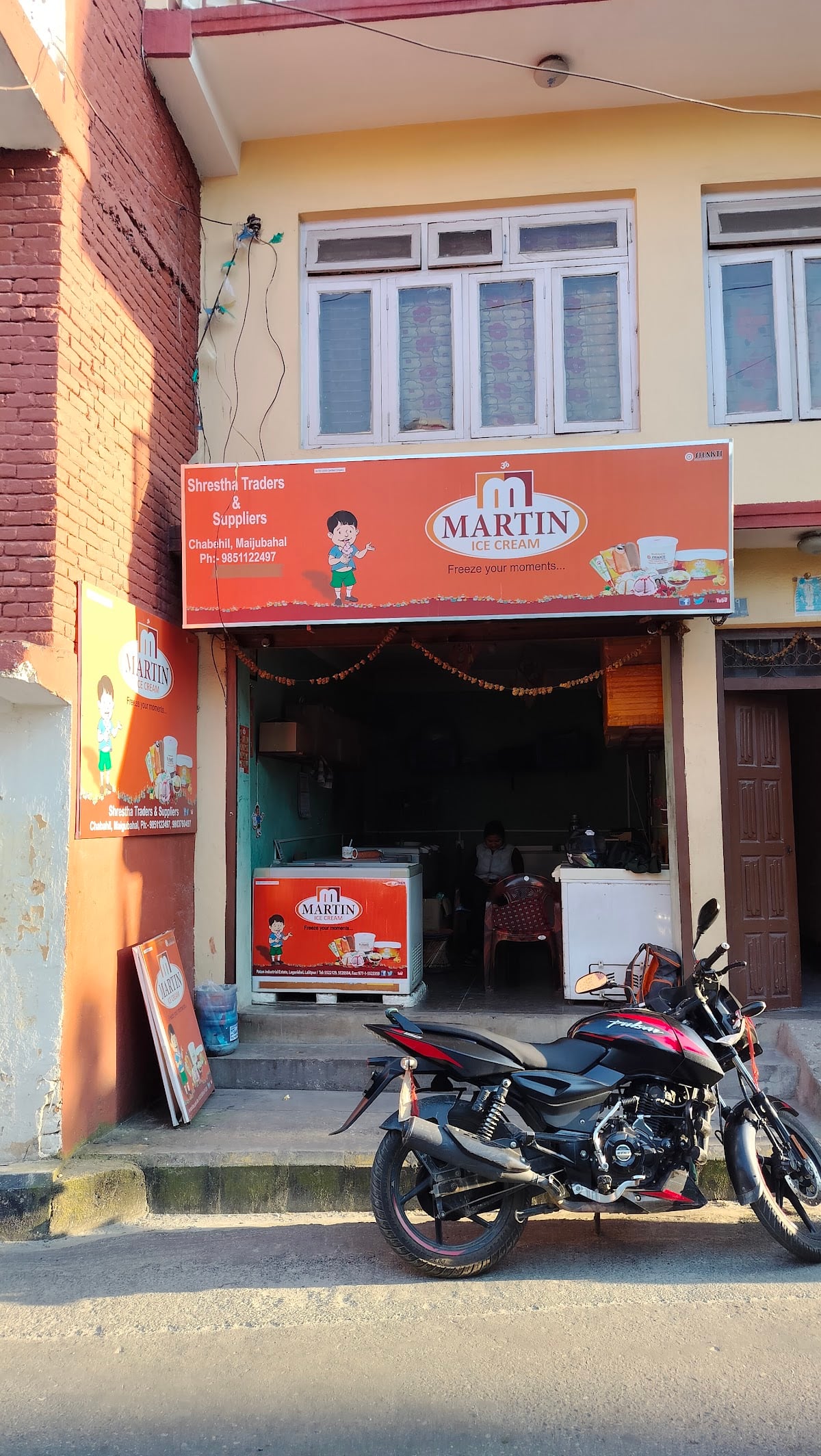 Shrestha traders and suppliers ice cream shop — photo by Shrestha traders and suppliers ice cream shop