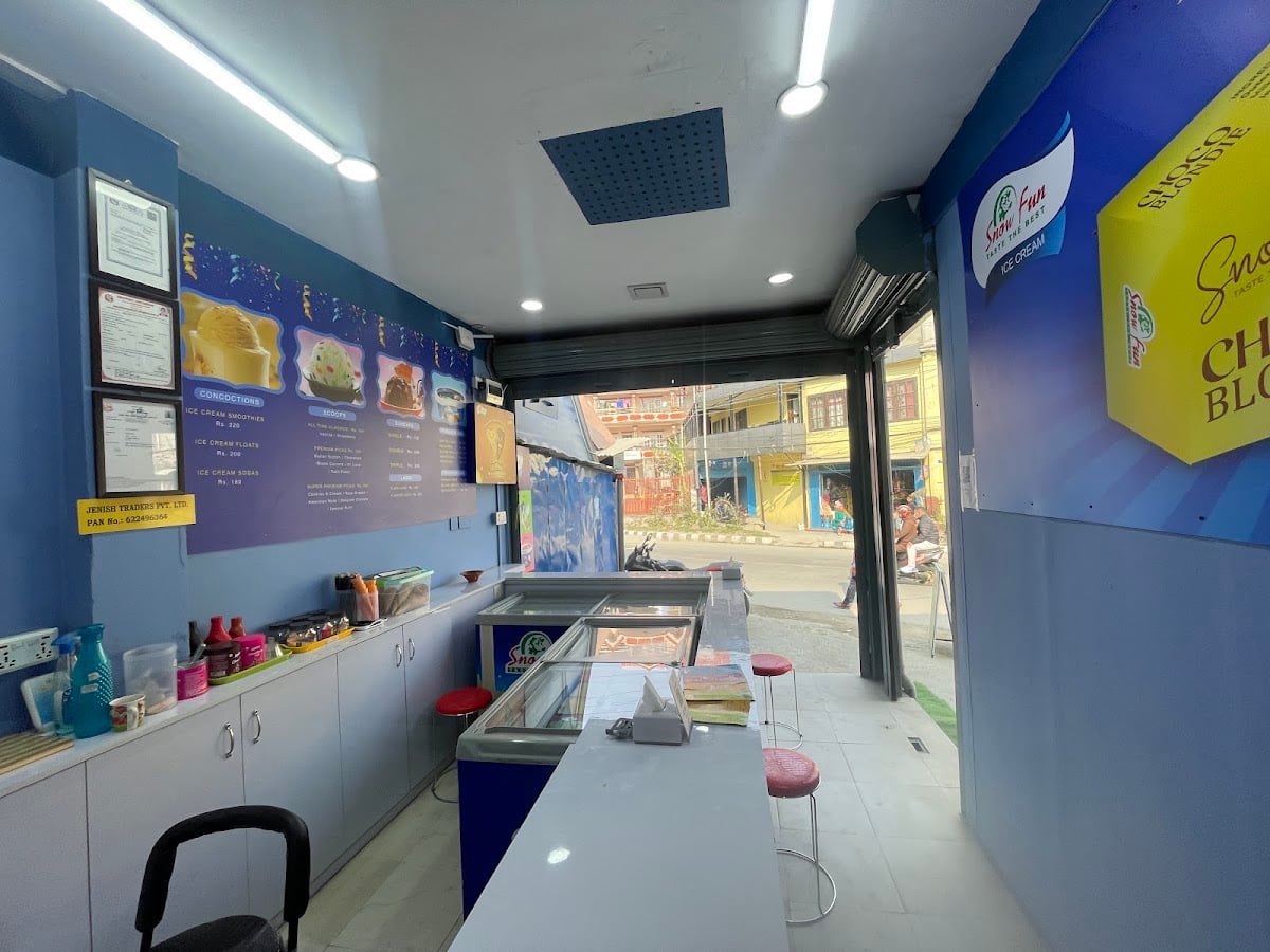 Snow fun ice cream shop — photo by Jenish Trader Pvt. Ltd.