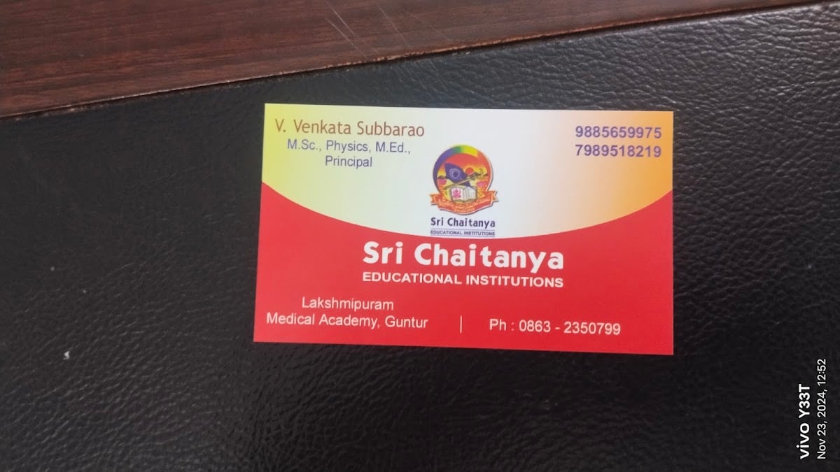 Sri Chaitanya medical academy — photo by subbarao vemula