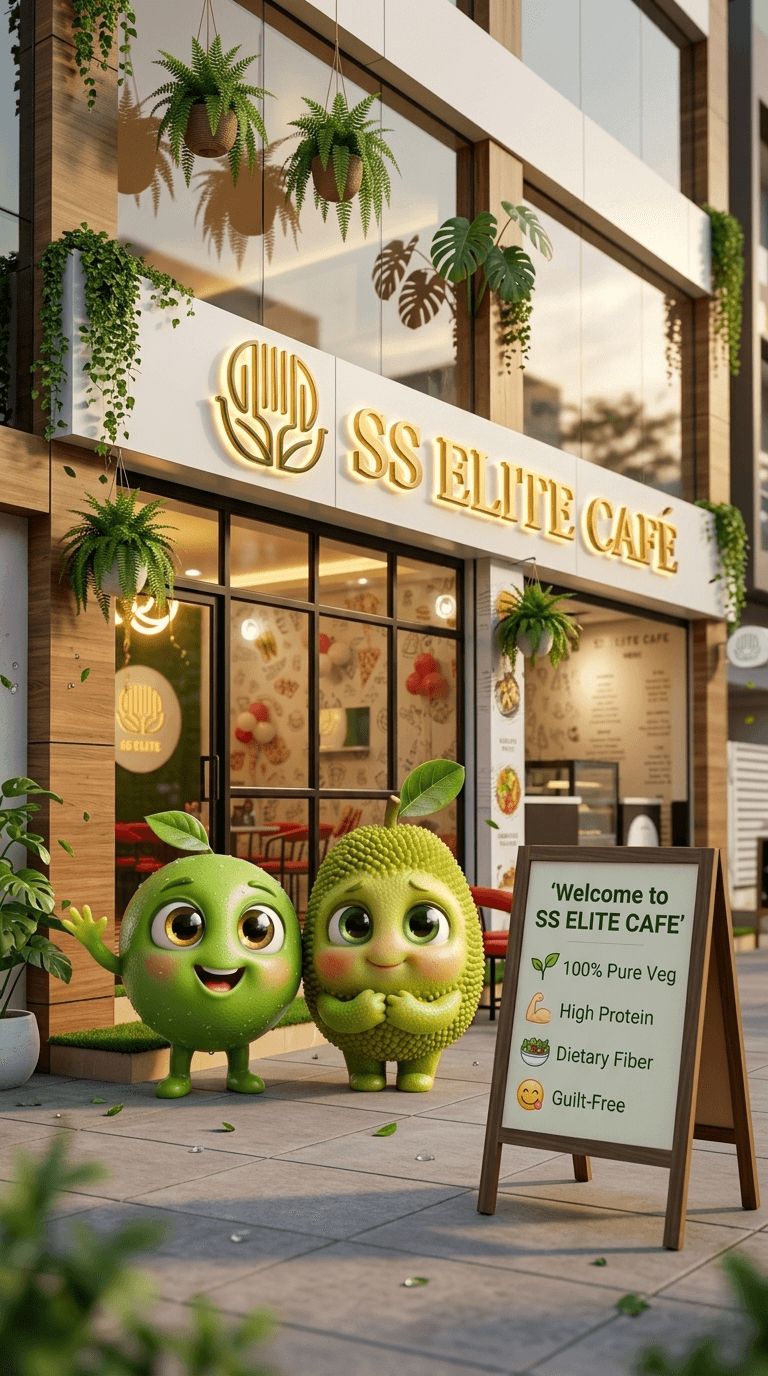 SS ELITE CAFE — photo by SS ELITE CAFE | Vijayawada's 1st PLANT-BASED FOOD CAFE | 100% Pure Veg | High Protein | Meat-Like Taste