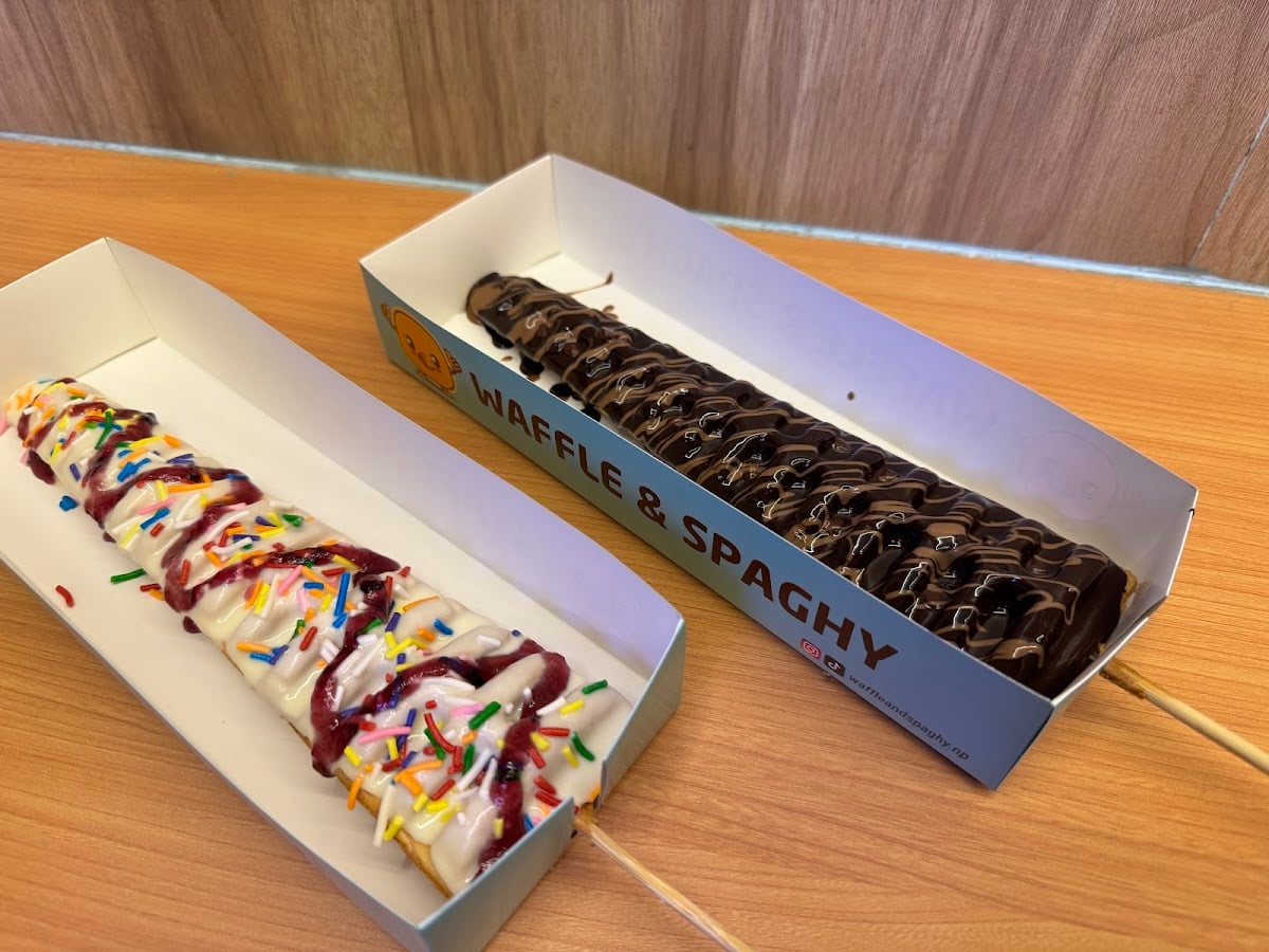 Waffle and Spaghy — photo by Reshu Pradhan