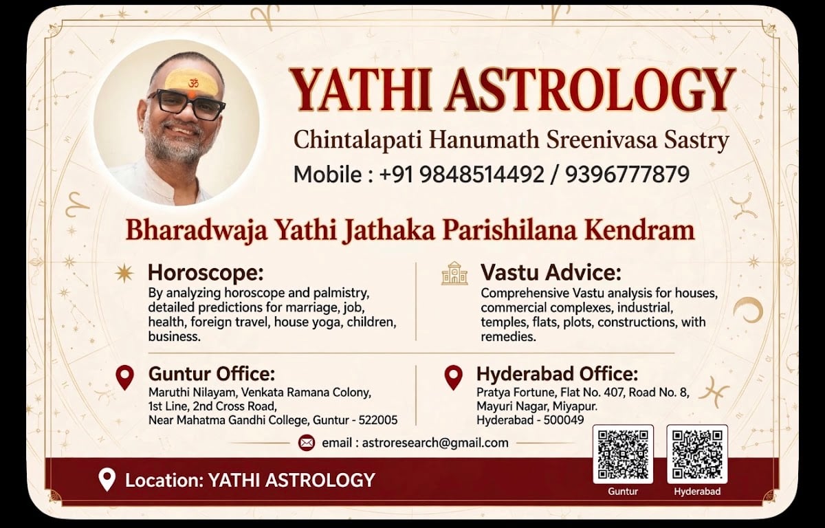 YATHI ASTROLOGY guntur — photo by YATHI ASTROLOGY guntur