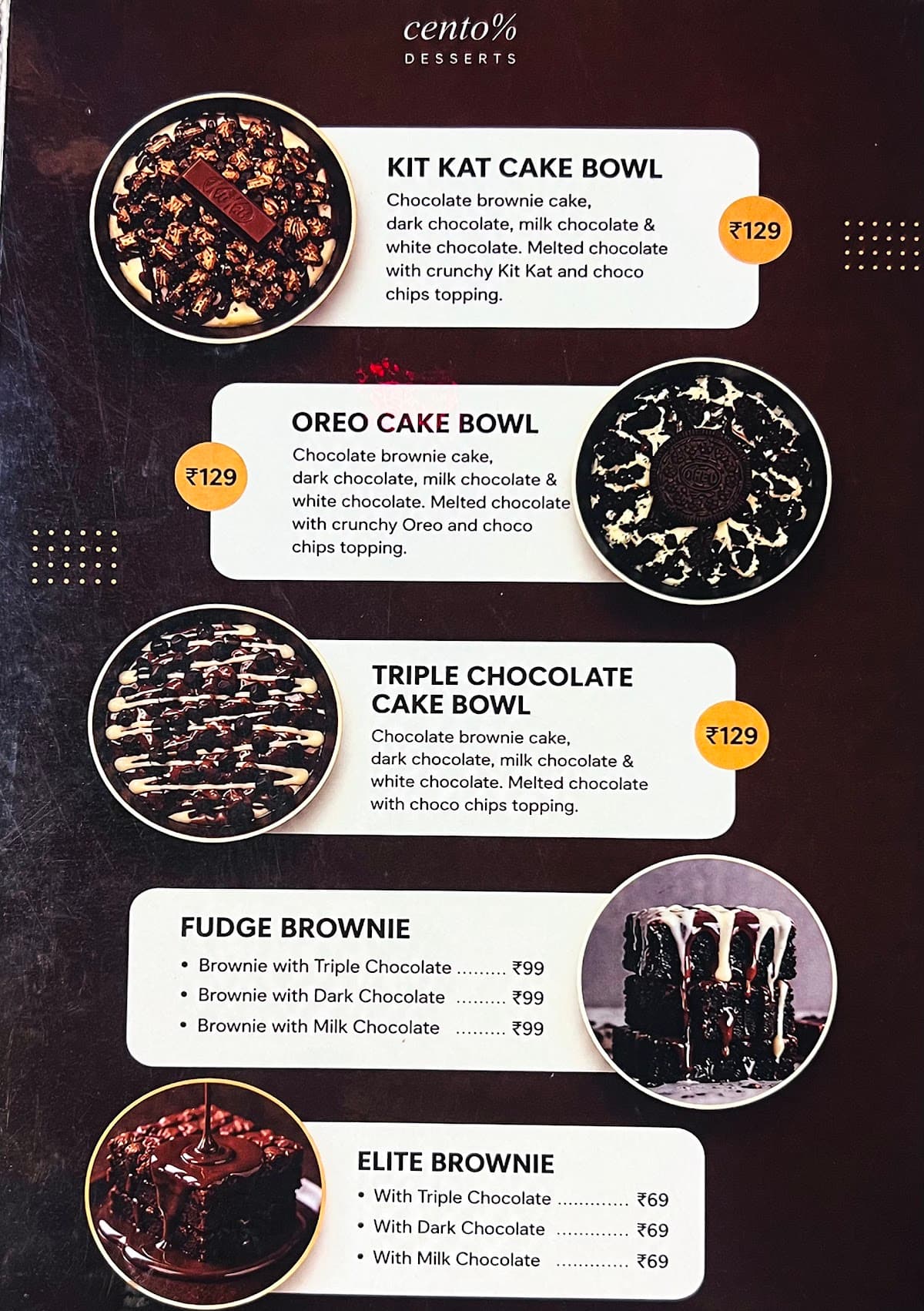 Cento% Desserts — photo by Cento% Desserts