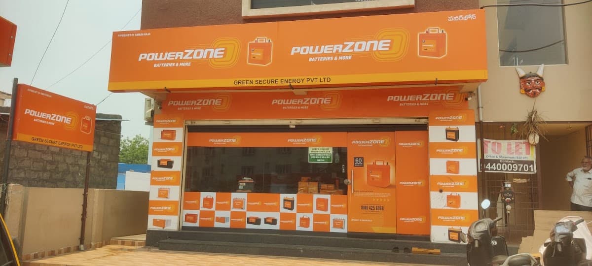 Power zone Batteries — photo by Green Secure Energy Guntur