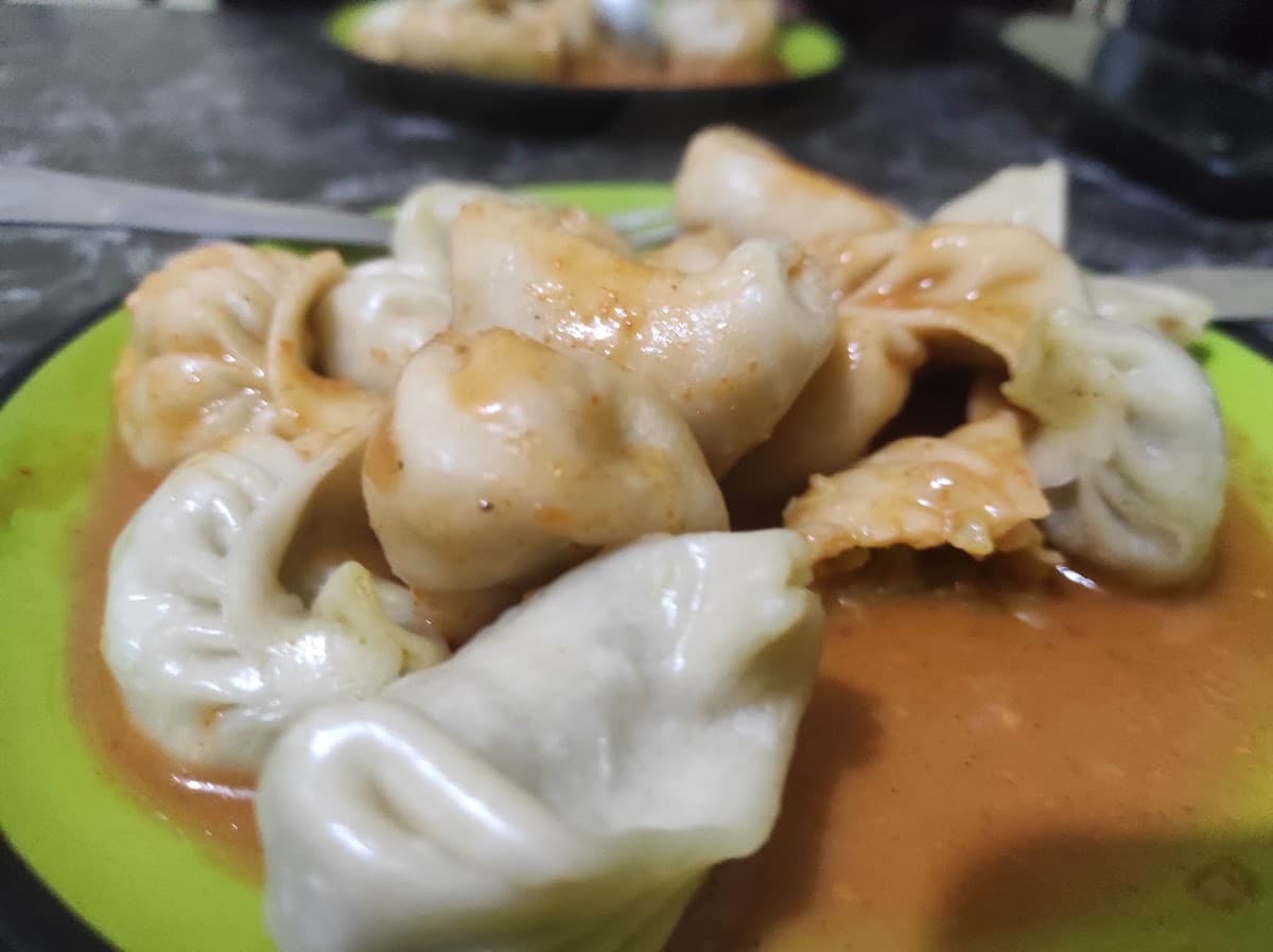 Quality veg momo and bakery cafe — photo by Anjan Sharma