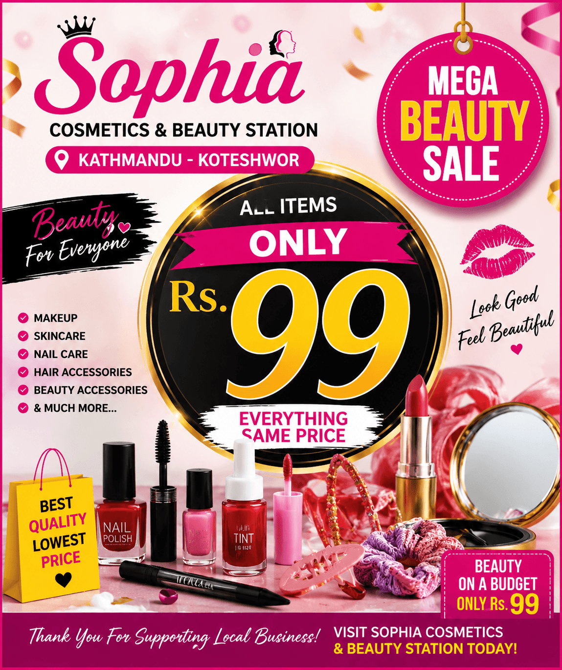 Sophia cosmetic and bueaty station — photo by Sophia cosmetic and bueaty station
