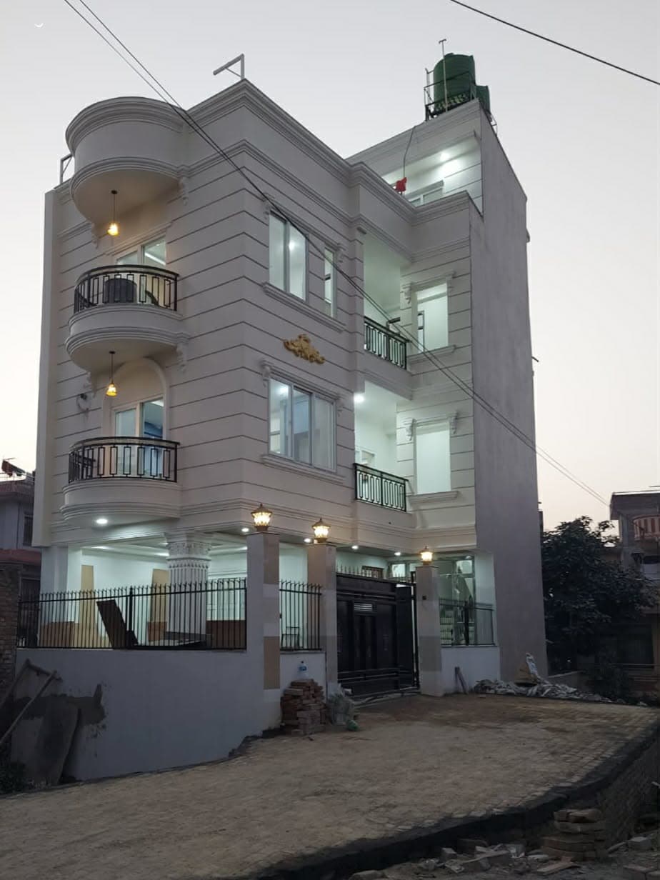 White house Tikathali — photo by Roshan Subedi